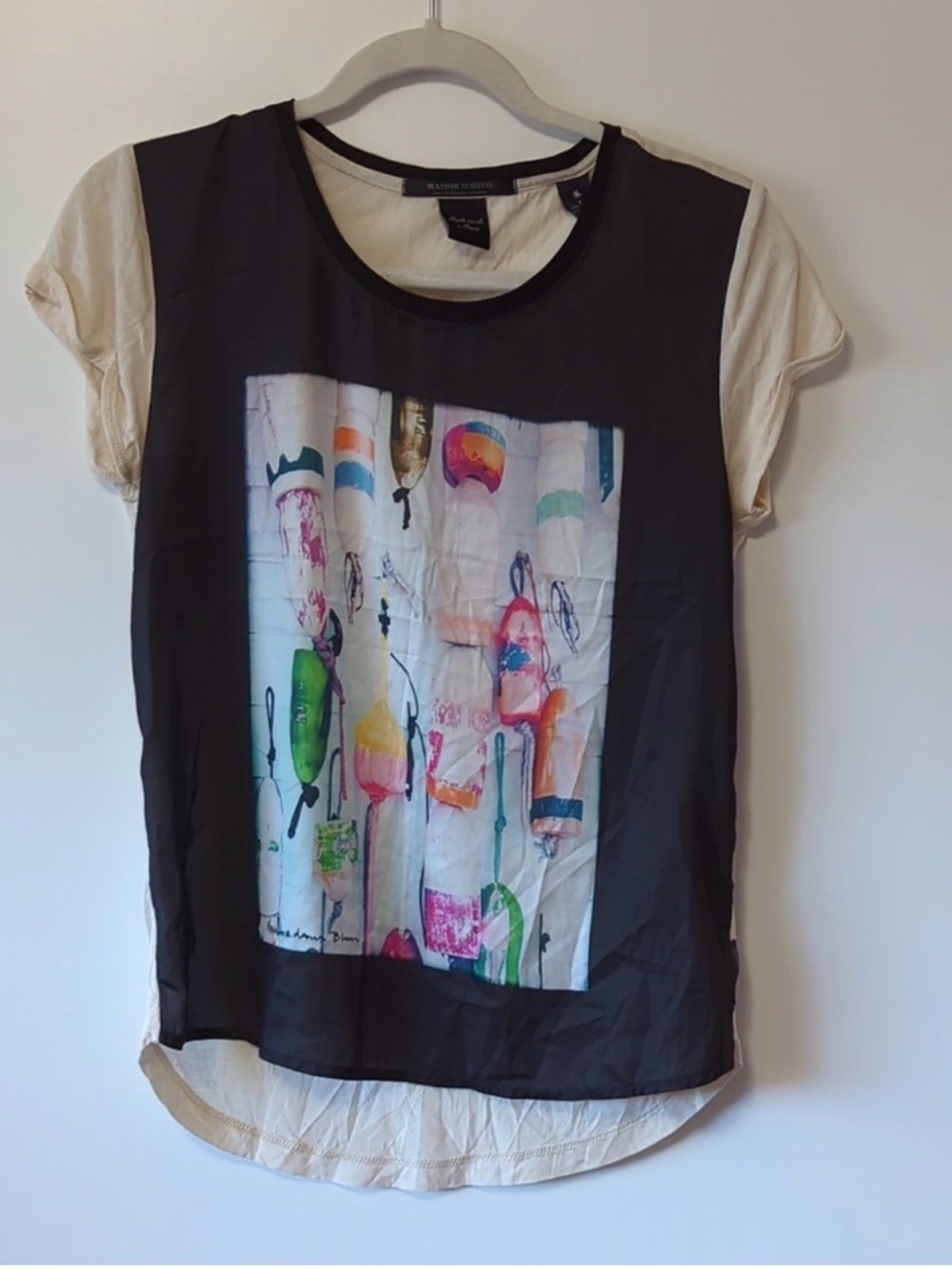 Scotch and Soda Short Sleeve Graphic Shirt - Size 1 or US Small